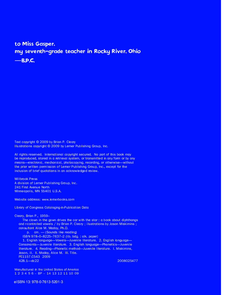 高清彩绘英文原版绘本The Clow in the Gown Drives a Car with the Star.pdf,第4页预览