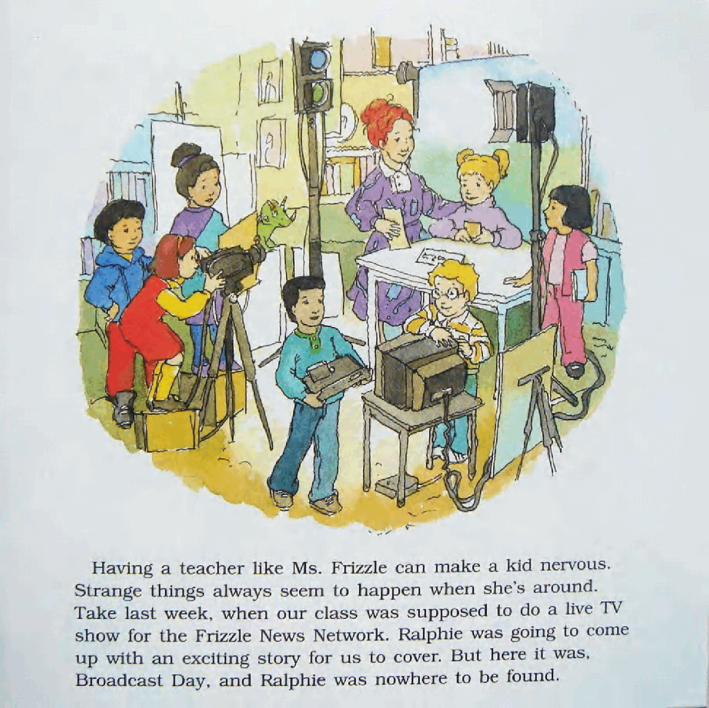 高清彩绘英文原版绘本The Magic Schoolbus - Inside Raphie.pdf，第3页预览