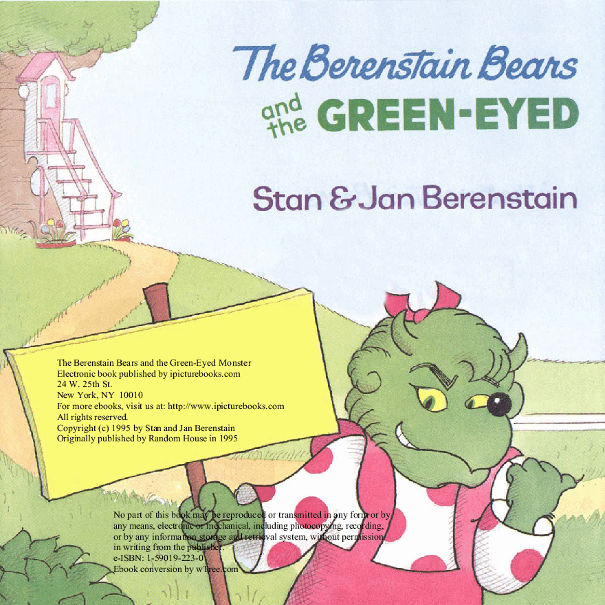 72本贝贝熊早教英文绘本之Berenstain_Bears_and_the_Green-Eyed_Monster.pdf,第3页预览