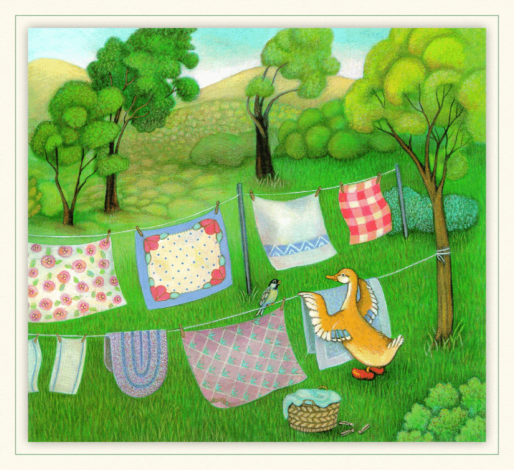 高清彩绘英文原版绘本Five Little Ducks.pdf,第4页预览