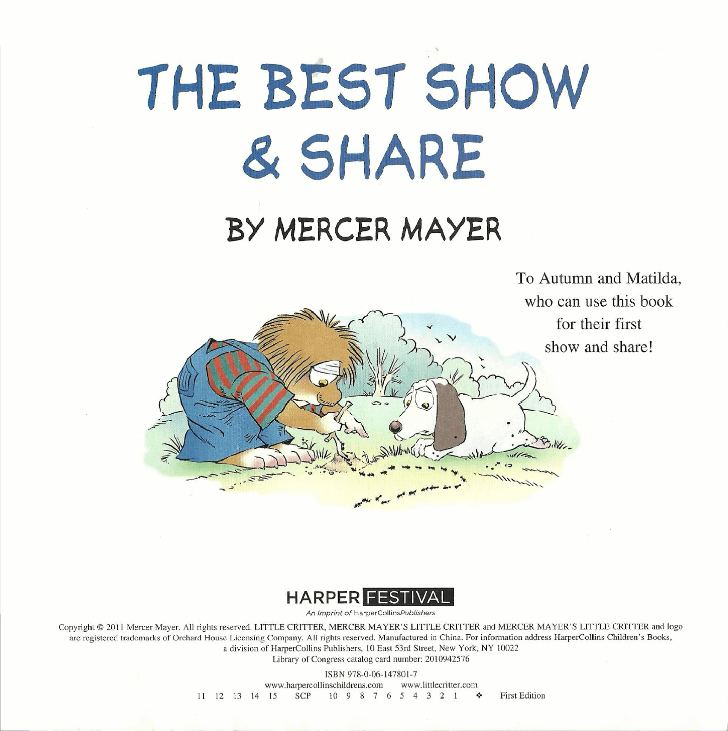 英语绘本小毛人The best show&share.pdf,第2页预览