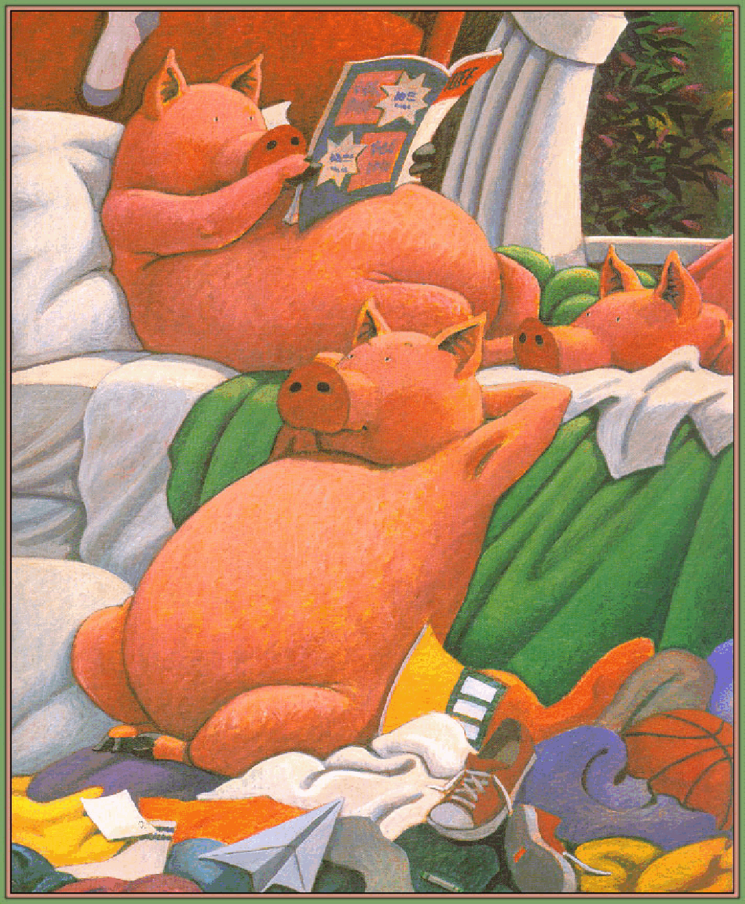 高清彩绘英文原版绘本Pigsty.pdf,第2页预览