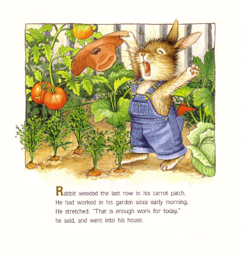(8-10岁)国外早教机构推荐彩绘英文童书Hired Help for Rabbit.pdf,第3页预览