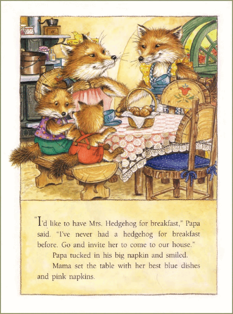 (4-5岁)国外早教机构推荐彩绘英文童书Hedgehog for Breakfast.pdf,第3页预览