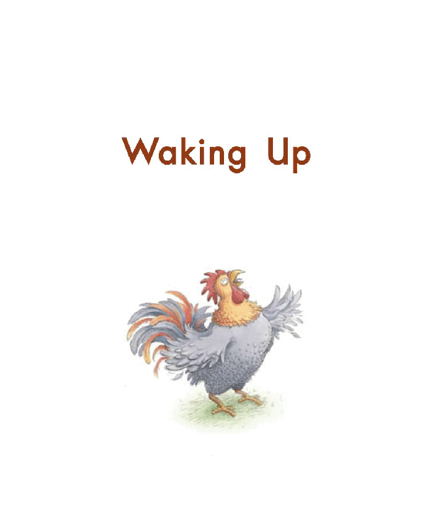 英国海尼曼G1级英语启蒙绘本01 Waking Up.pdf,第3页预览