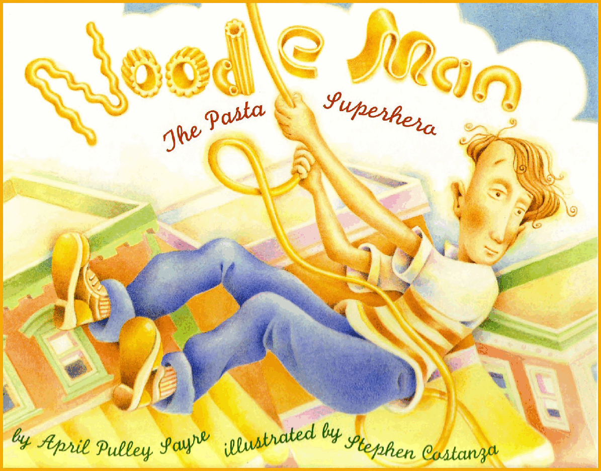 高清彩绘英文原版绘本Noodle Man.pdf,第1页预览