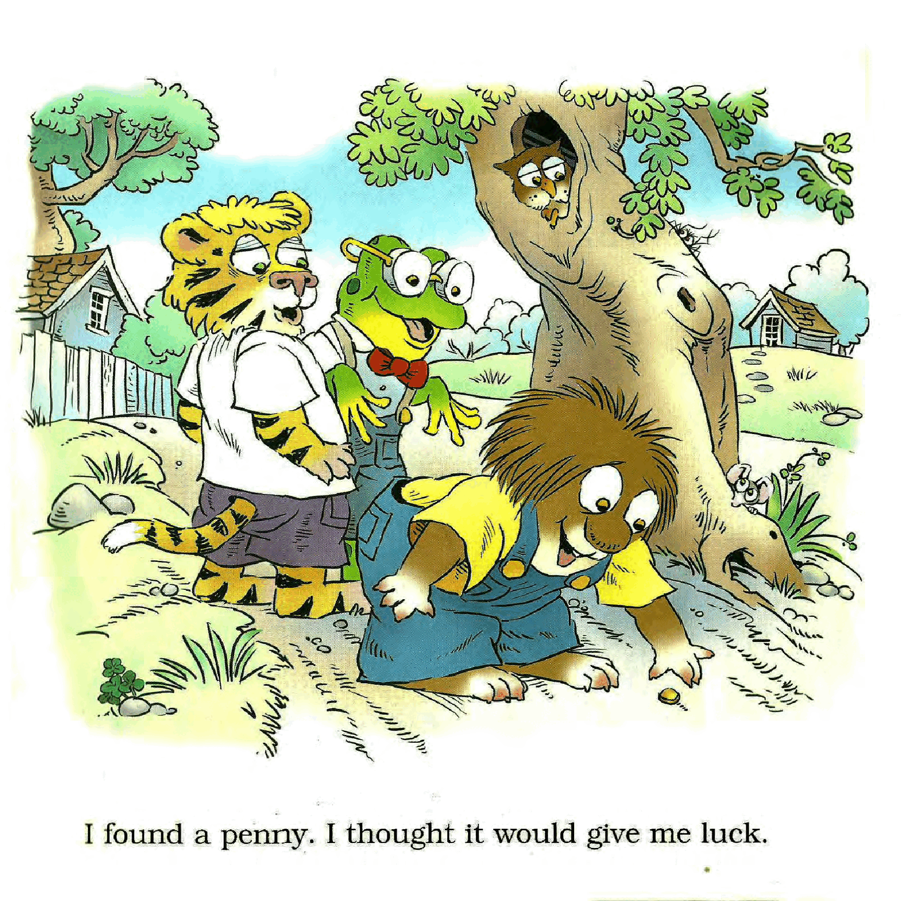 英语绘本小毛人Just A Little Luck.pdf,第3页预览