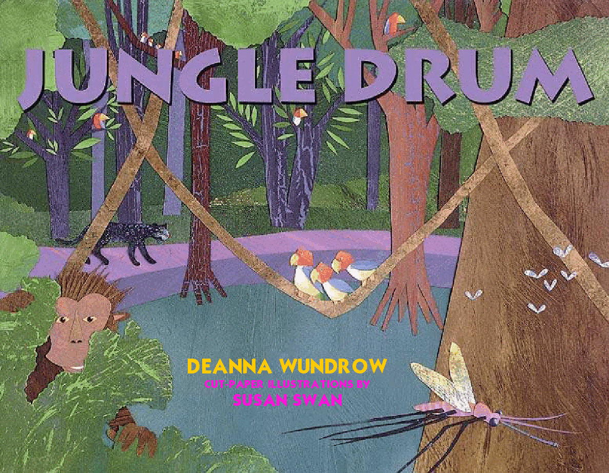 高清彩绘英文原版绘本Jungle Drum.pdf,第1页预览