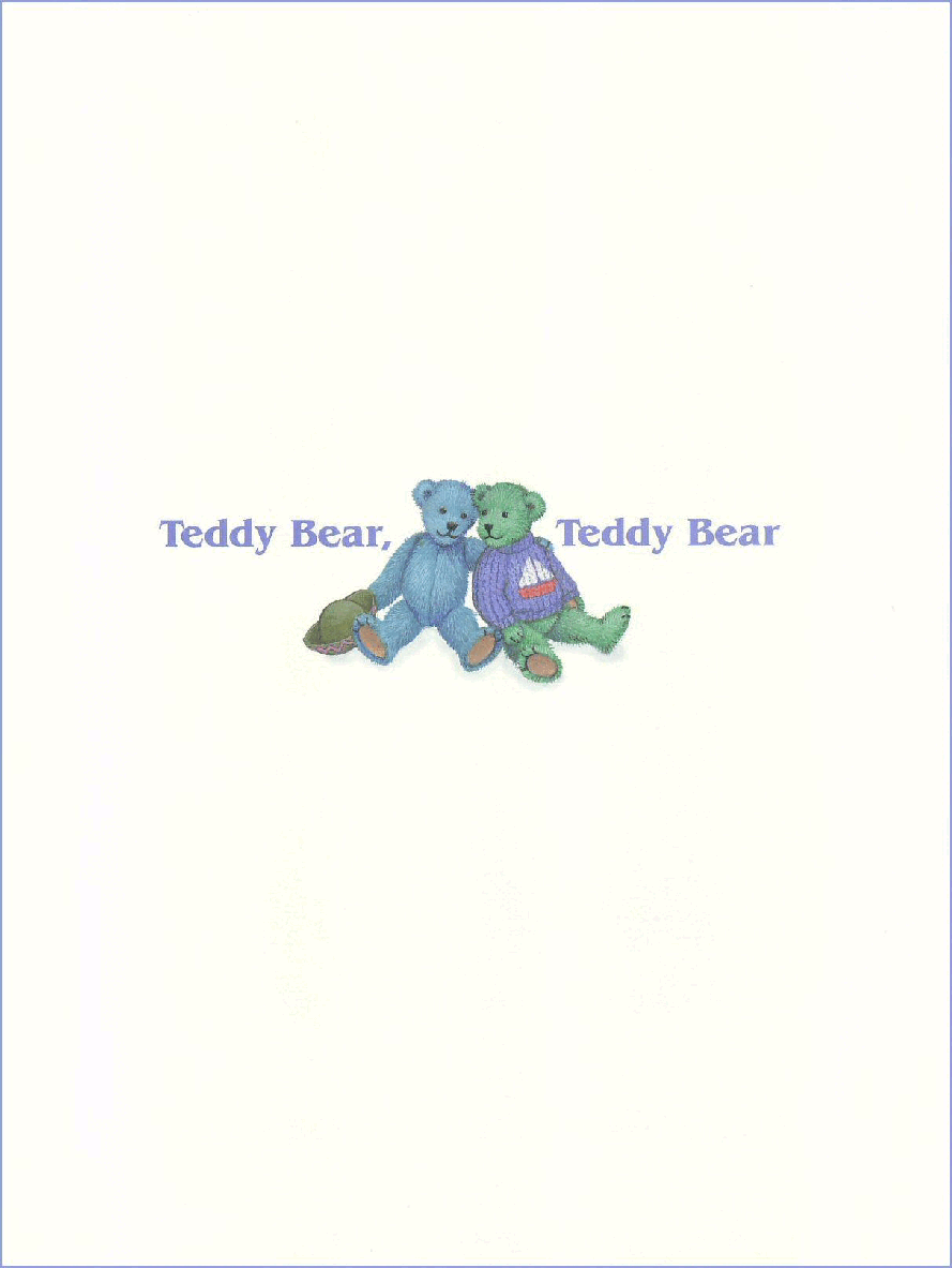 高清彩绘英文原版绘本Teddy Bear,Teddy Bear.pdf,第2页预览
