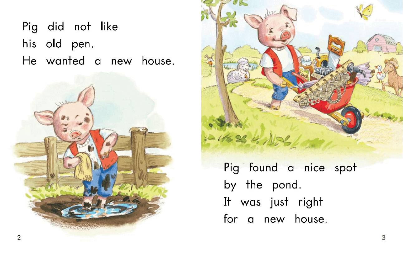 英国海尼曼G2级英语启蒙绘本42 Pig's New House.pdf,第4页预览