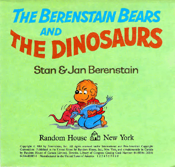 72本贝贝熊早教英文绘本之Berenstain_Bears_and_the_Dinosaurs.pdf，第2页预览