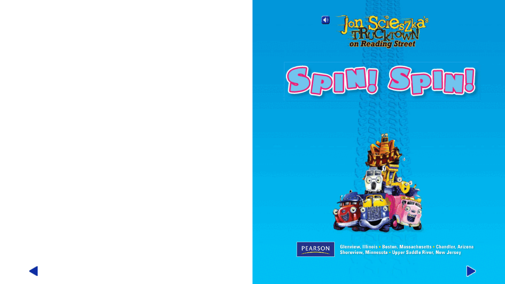 汽车镇的故事英语启蒙绘本35_Spin!.pdf,第2页预览