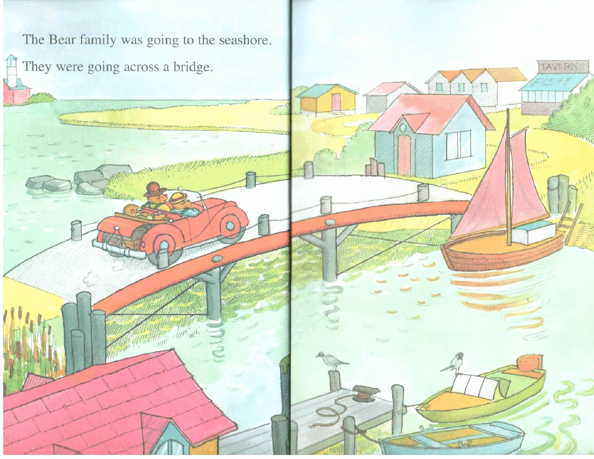72本贝贝熊早教英文绘本之Berenstain_Bears_seashore_treasure.pdf,第2页预览