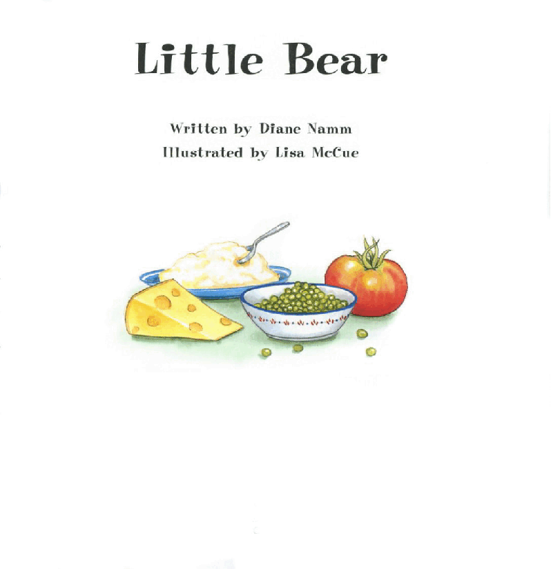 (0-3岁)国外早教机构推荐彩绘英文童书A little Bear.pdf,第3页预览