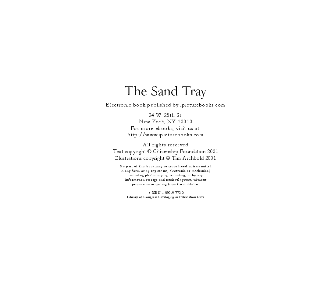 高清彩绘英文原版绘本The Sand Tray.pdf,第2页预览