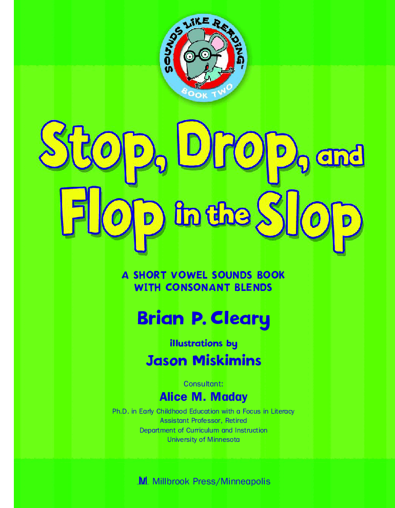 高清彩绘英文原版绘本Stop, Srop and Flop in the Slop.pdf,第3页预览