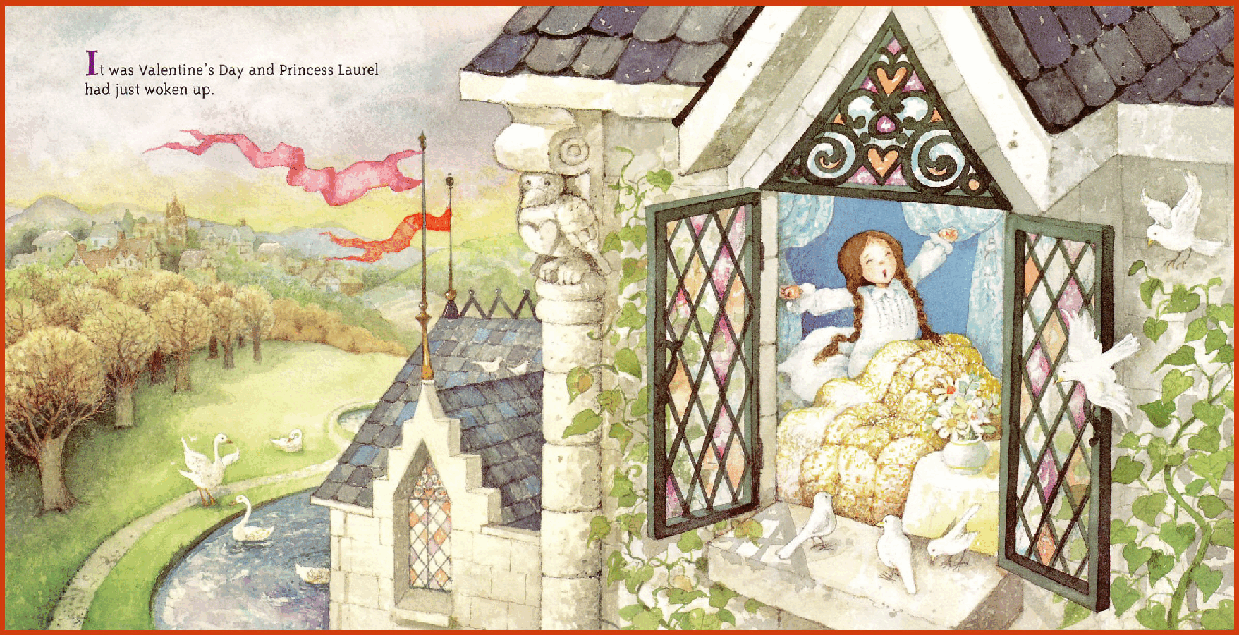 高清彩绘英文原版绘本The Secret Valentine.pdf，第3页预览