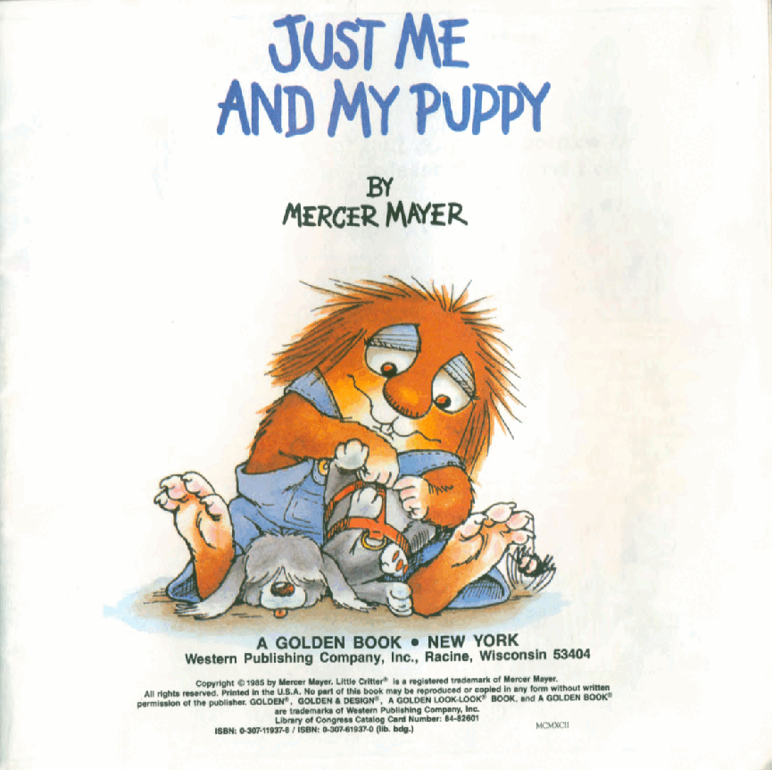 英语绘本小毛人Just Me and My Puppy.pdf，第2页预览