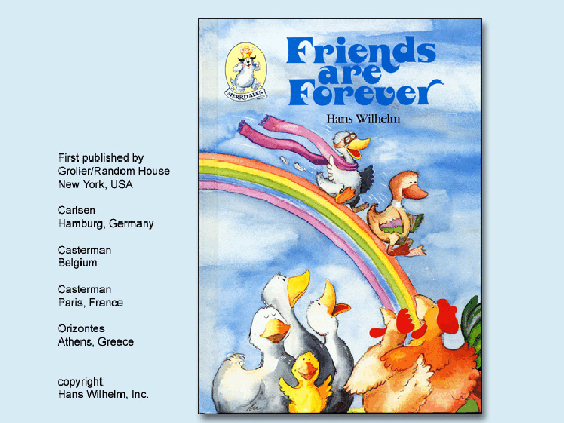 高清彩绘英文原版绘本Friend are Forever.pdf,第1页预览