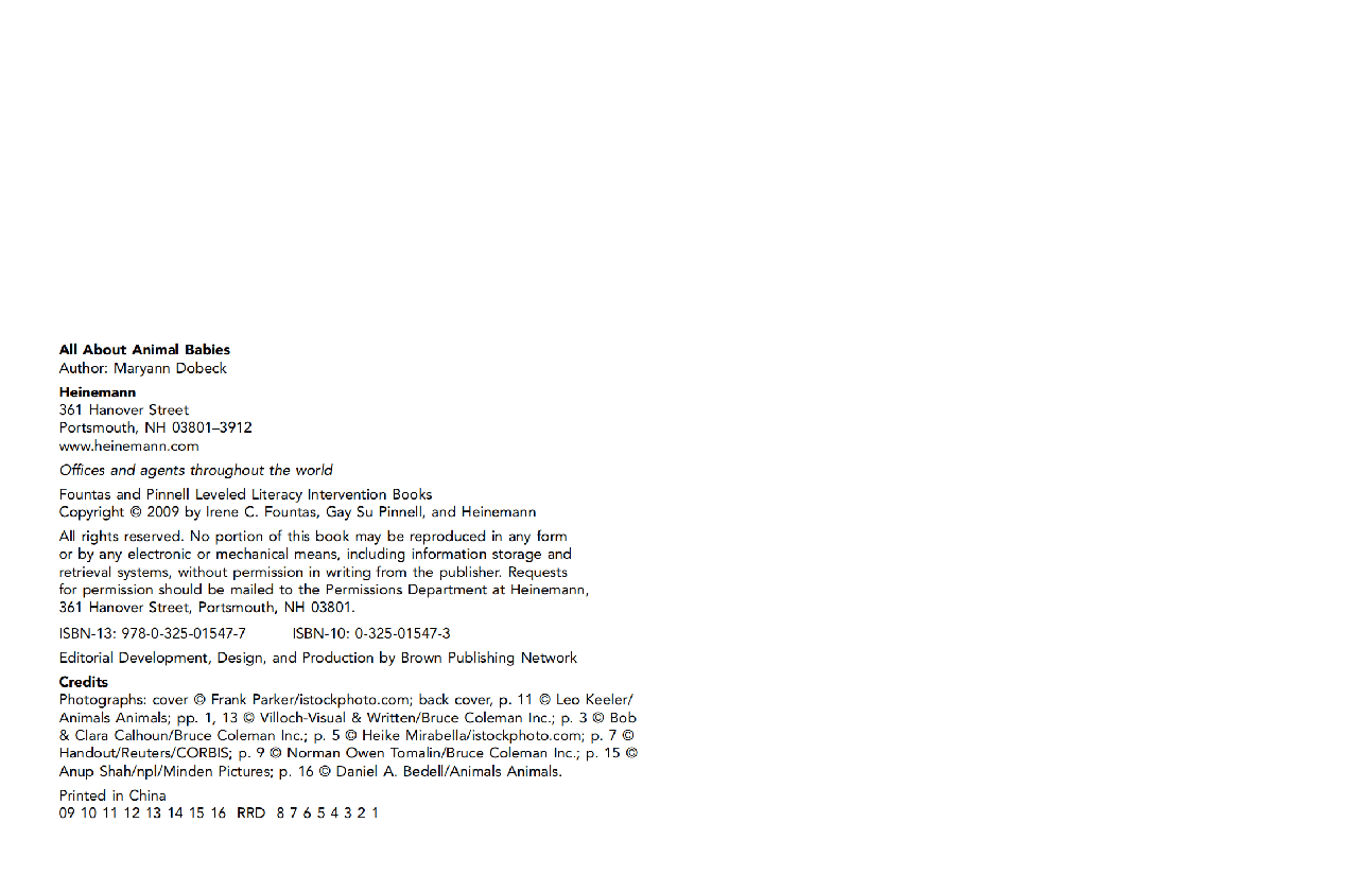 英国海尼曼G1级英语启蒙绘本88 All About Animal Babies.pdf,第2页预览