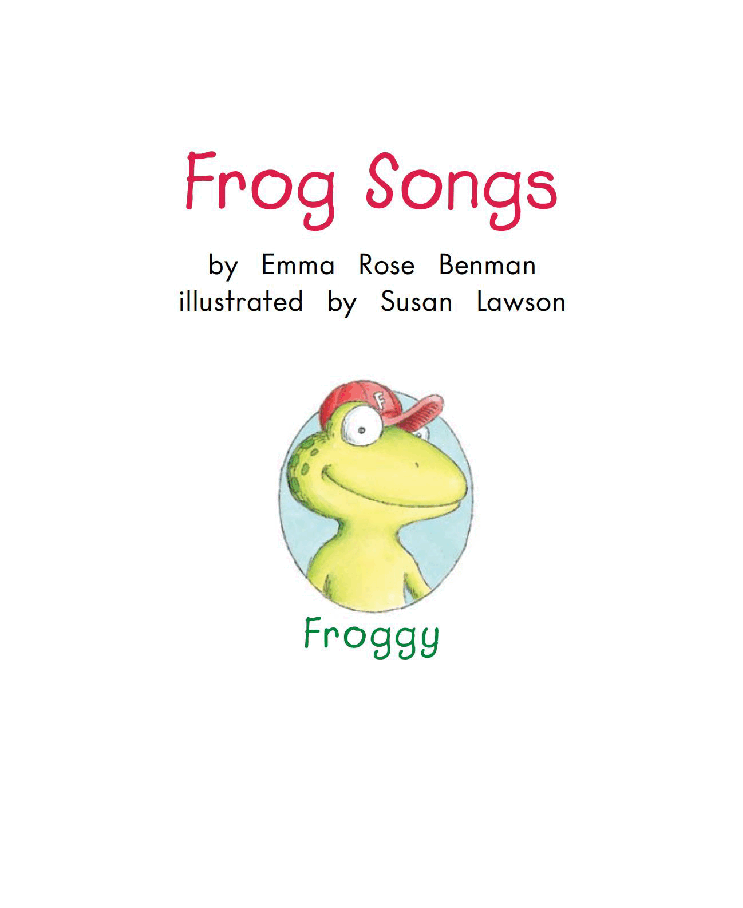 英国海尼曼G2级英语启蒙绘本92 Frog Songs.pdf,第3页预览