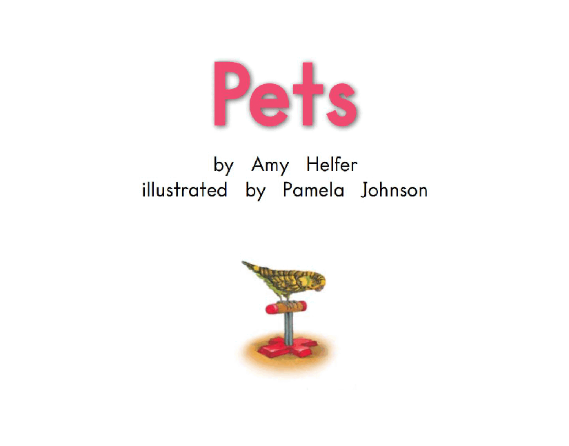 英国海尼曼G1级英语启蒙绘本60 Pets.pdf,第3页预览