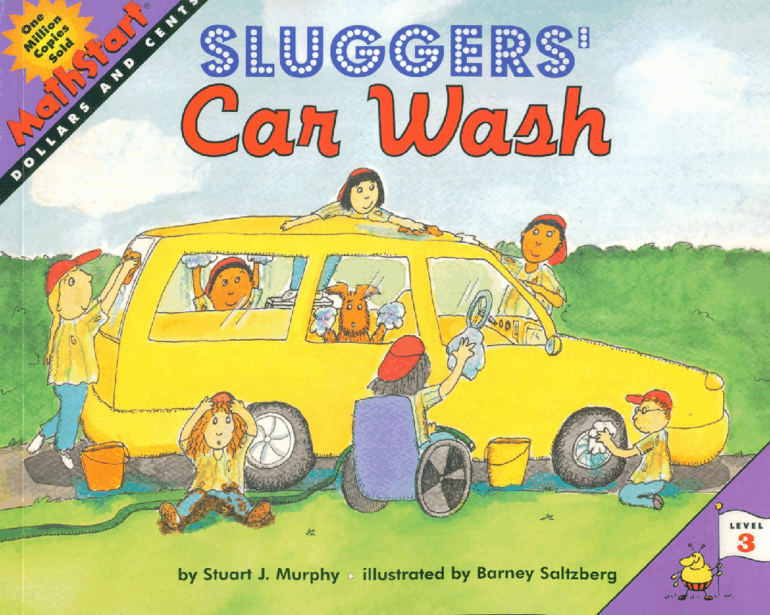 MathStart 低幼数学启蒙英文教材L3 19 sluggers car wash.pdf,第1页预览