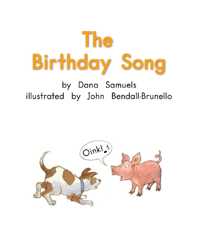 英国海尼曼G2级英语启蒙绘本40 The Birthday Song.pdf,第3页预览