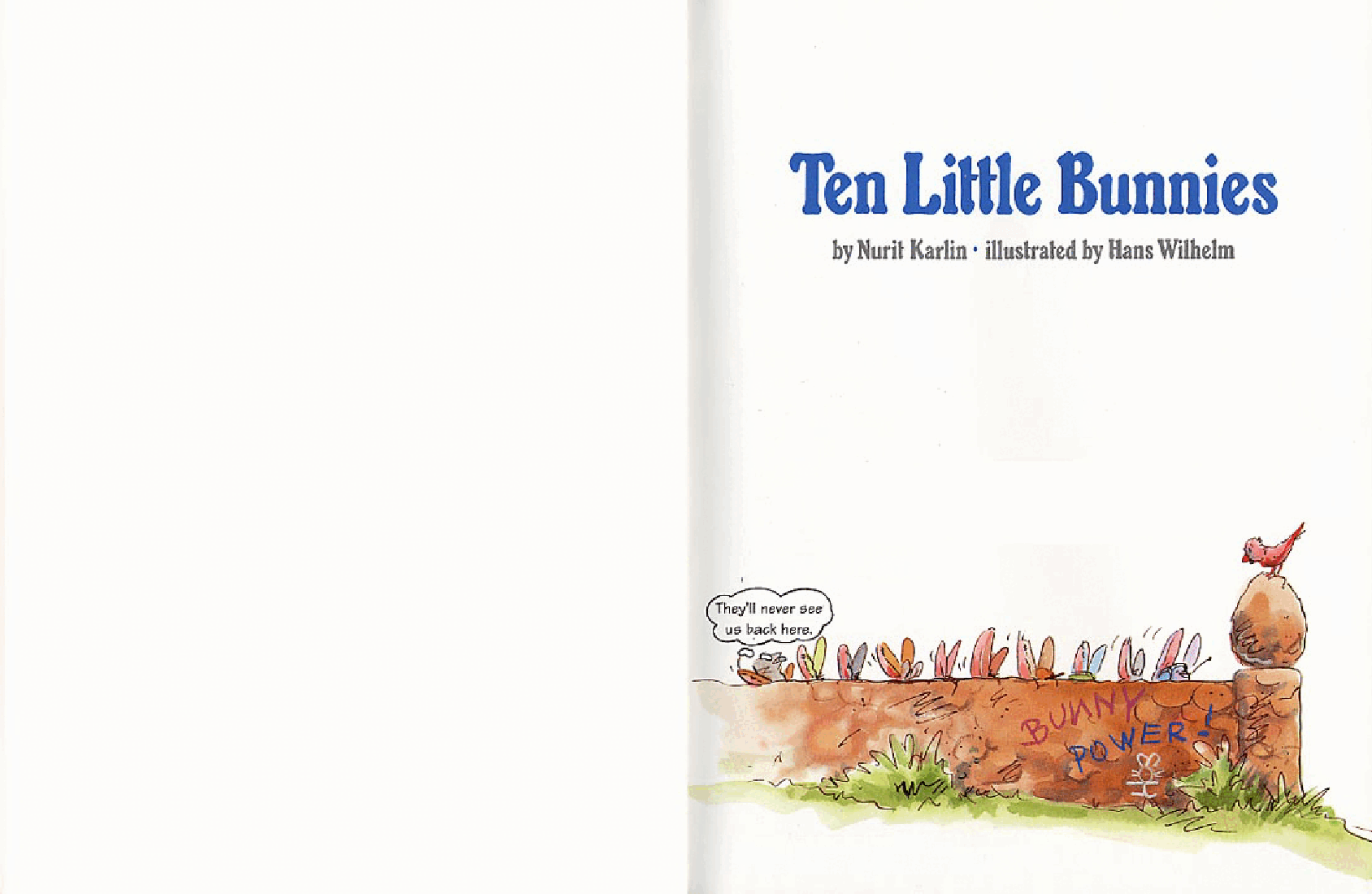 高清彩绘英文原版绘本Ten Little Bunnies.pdf,第2页预览