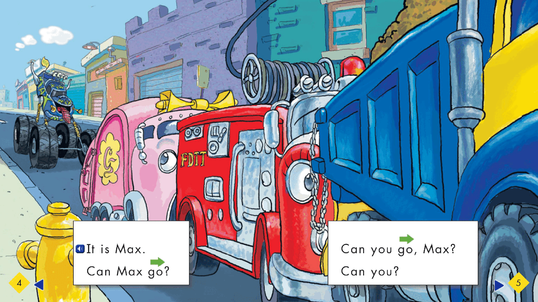 汽车镇的故事英语启蒙绘本17_Can_Max_Go.pdf,第4页预览