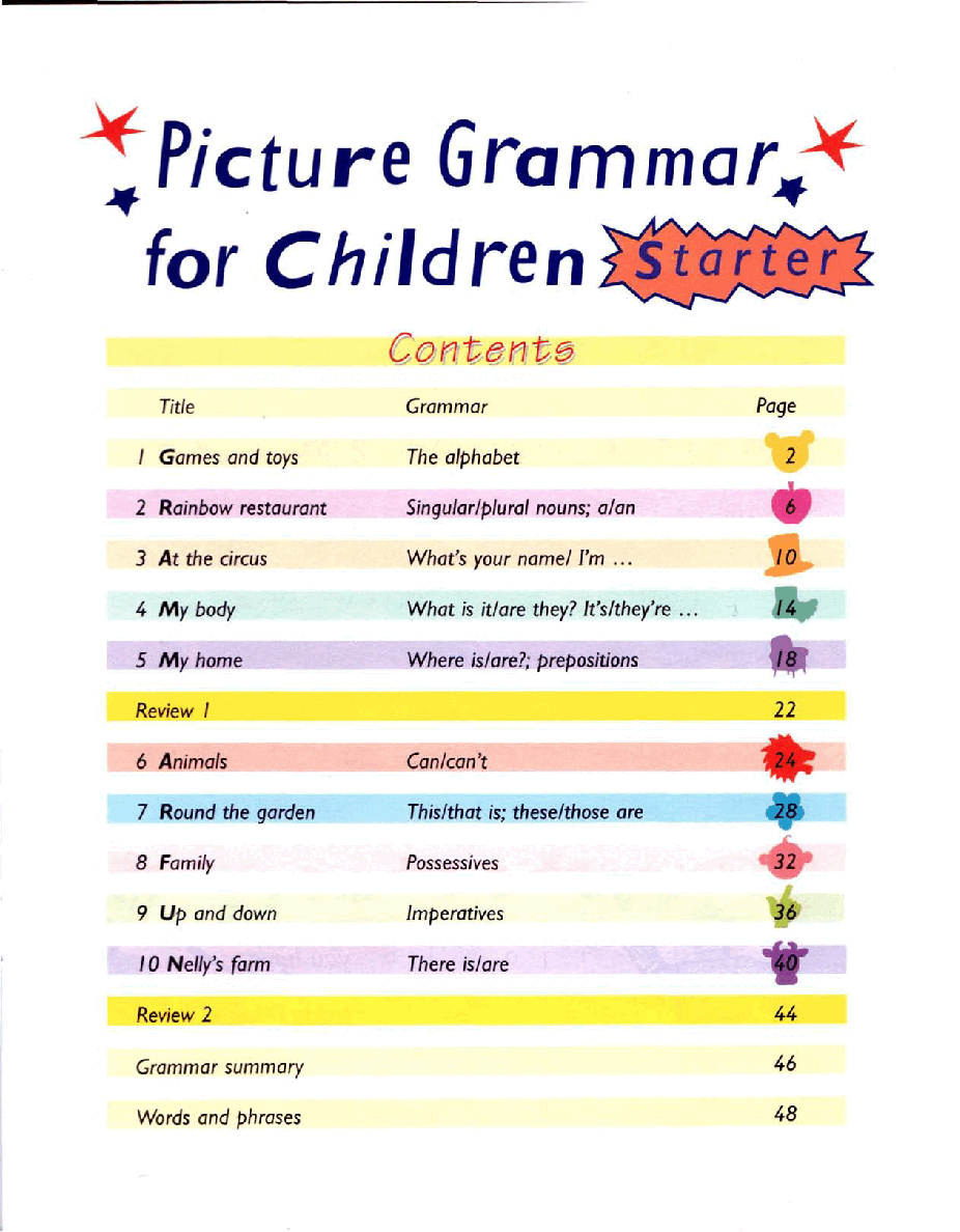海尼曼语法书Picture_Grammar_For_Children_starter.pdf,第3页预览