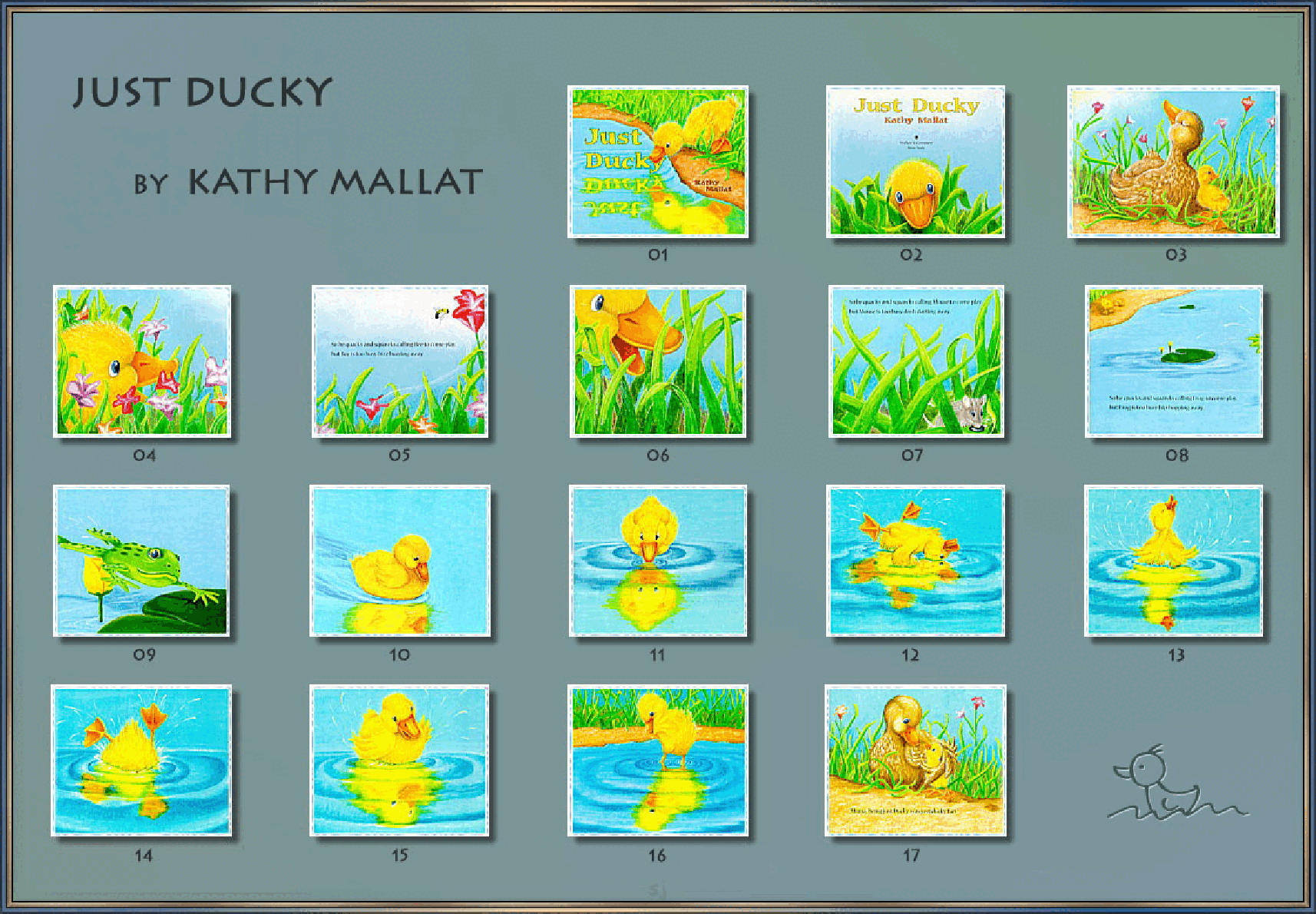 高清彩绘英文原版绘本Just Ducky.pdf，第1页预览