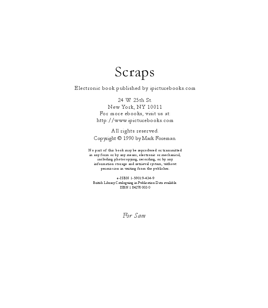 高清彩绘英文原版绘本Scraps.pdf,第2页预览