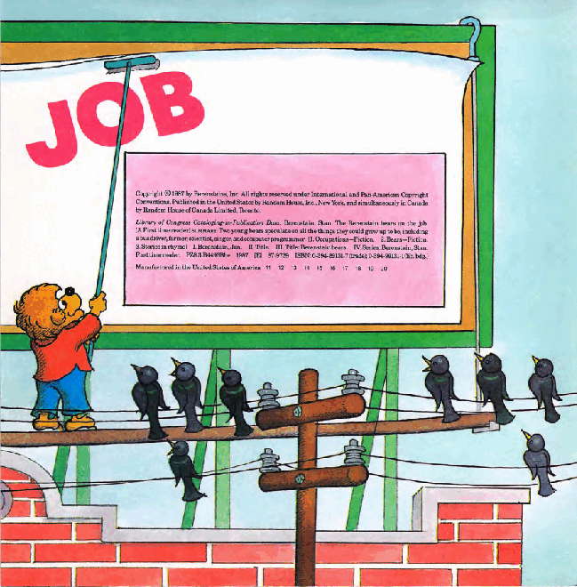 72本贝贝熊早教英文绘本之Berenstain_Bears_On_the_Job.pdf,第4页预览