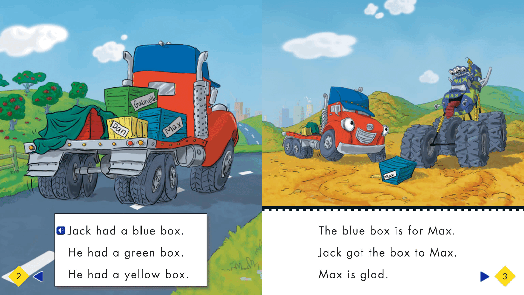 汽车镇的故事英语启蒙绘本26_The_Yellow_Box.pdf,第3页预览