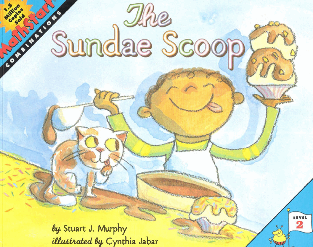MathStart 低幼数学启蒙英文教材L2 19 The Sundae Scoop.pdf，第1页预览