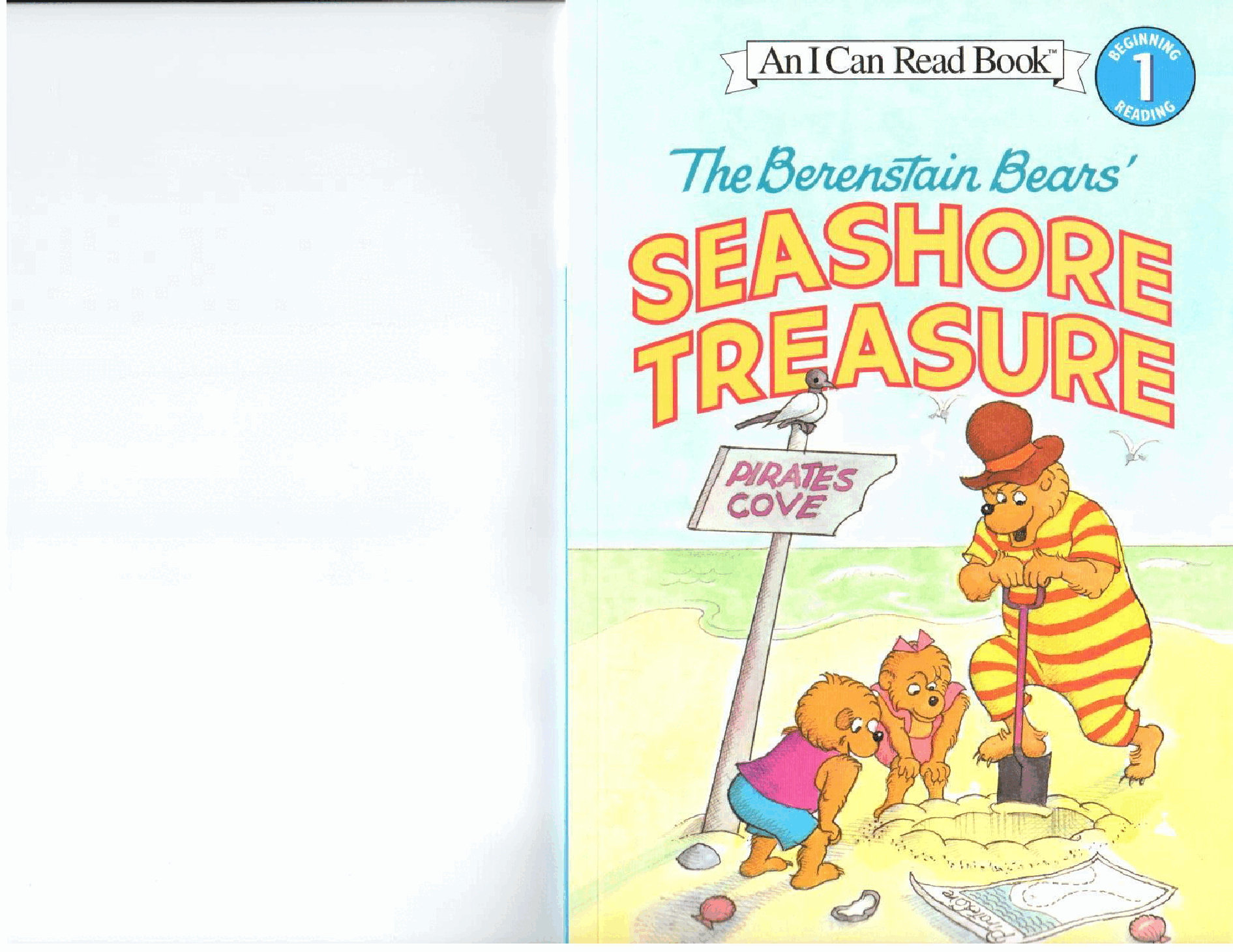 72本贝贝熊早教英文绘本之Berenstain_Bears_seashore_treasure.pdf,第1页预览