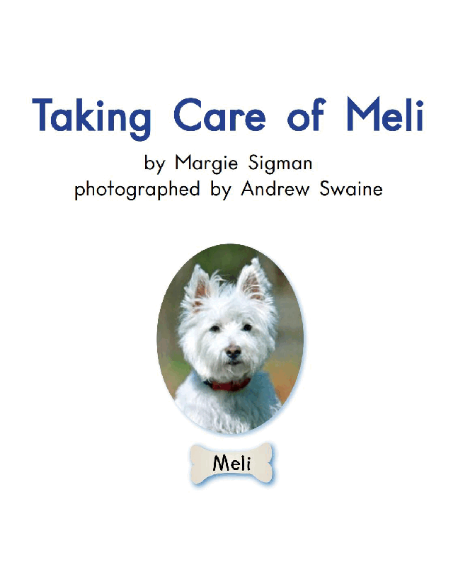 英国海尼曼G2级英语启蒙绘本37 Taking Care Of Meli.pdf,第3页预览