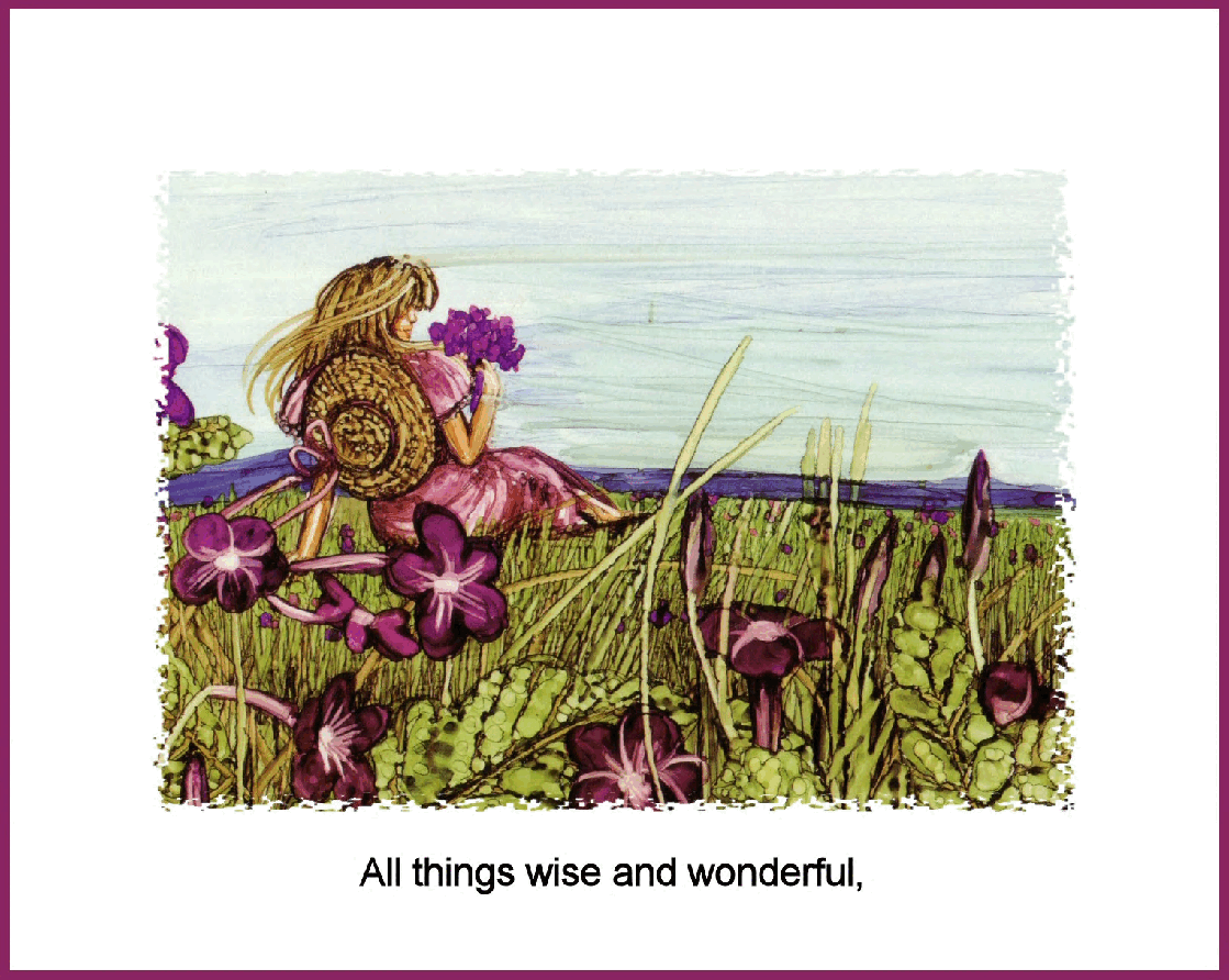 (8-10岁)国外早教机构推荐彩绘英文童书All Things Bright and Beautiful.pdf,第4页预览