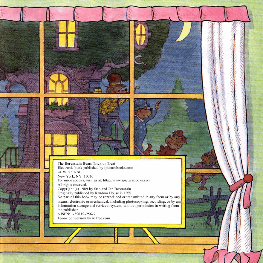 72本贝贝熊早教英文绘本之Berenstain_Bears_Trick_or_Treat.pdf，第4页预览