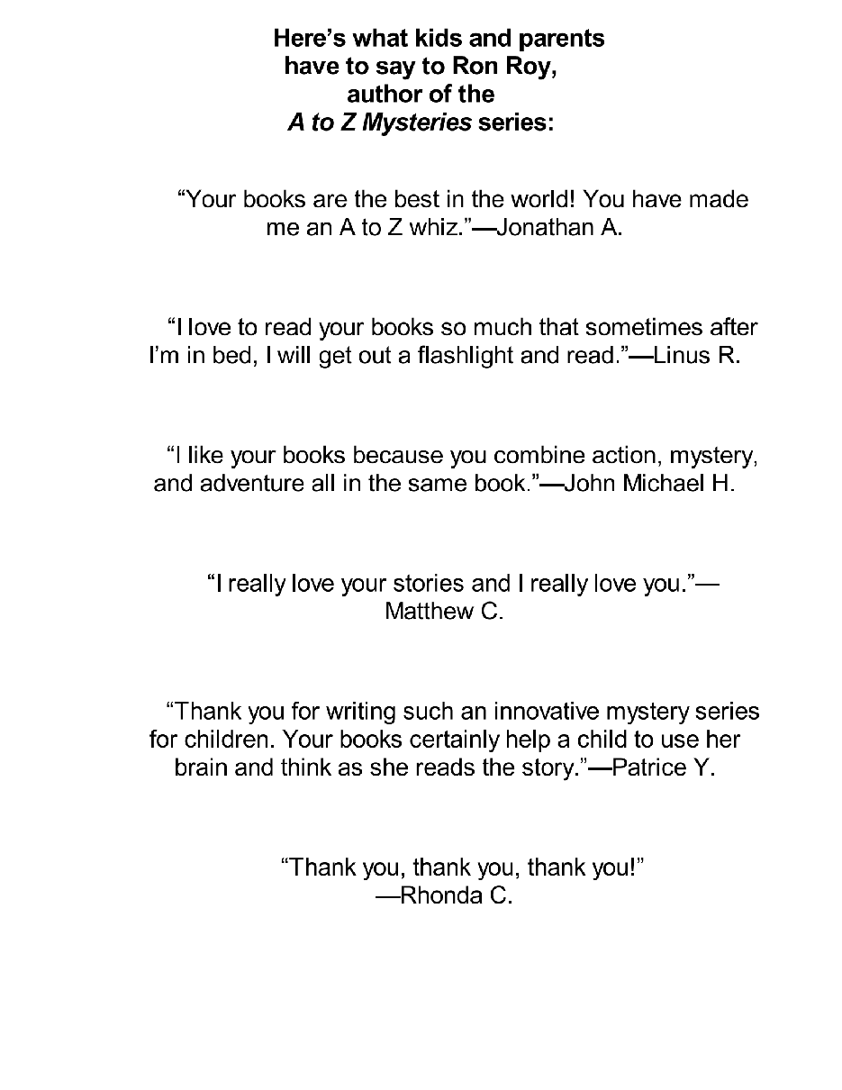 英语启蒙绘本A to Z Mysteries_ The School Skeleton.pdf，第3页预览