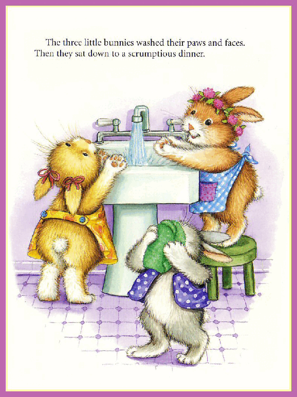 (8-10岁)国外早教机构推荐彩绘英文童书Snuggle Bunnies.pdf,第4页预览