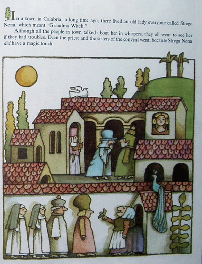 高清彩绘英文原版绘本Strega Non.pdf,第2页预览
