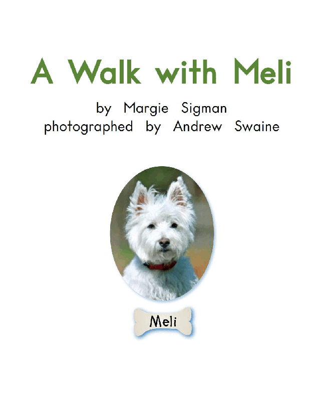 英国海尼曼G1级英语启蒙绘本59 A Walk With Meli.pdf,第3页预览