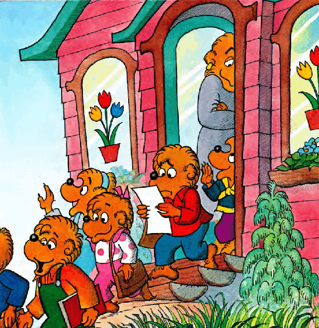 72本贝贝熊早教英文绘本之Berenstain_Bears_Trouble_at_School.pdf,第3页预览