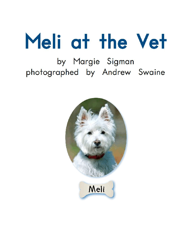 英国海尼曼G2级英语启蒙绘本25 Meli At The Vet.pdf,第3页预览