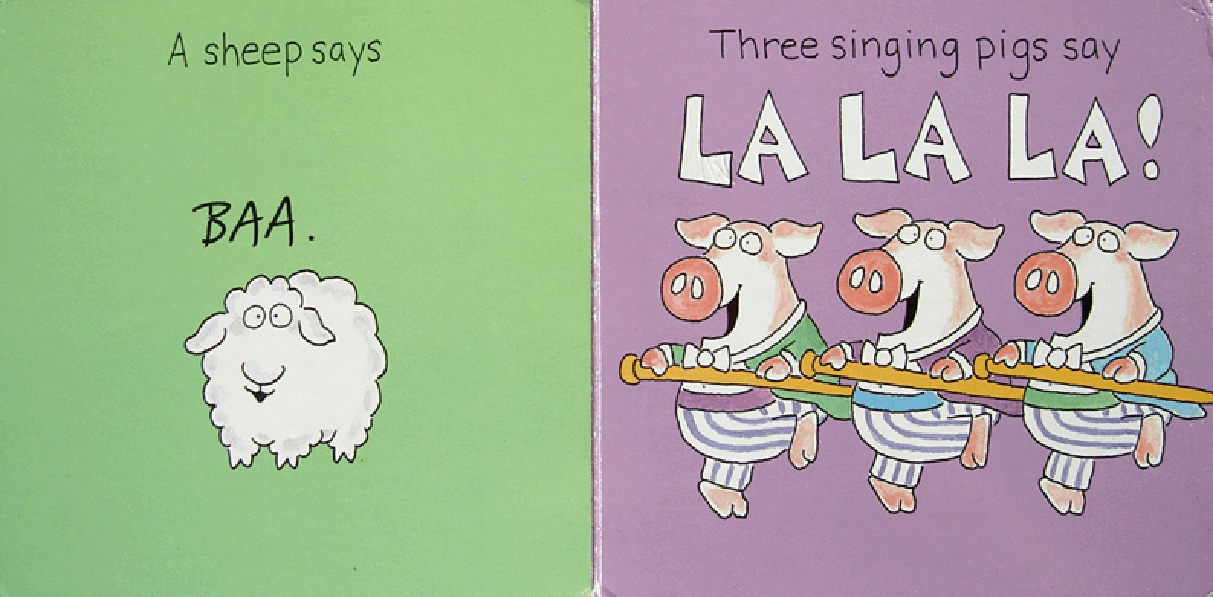 高清彩绘英文原版绘本Moo Ba La La La.pdf,第2页预览