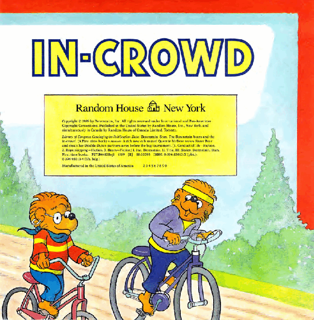 72本贝贝熊早教英文绘本之Berenstain_Bears_and_the_In-Crowd.pdf,第4页预览