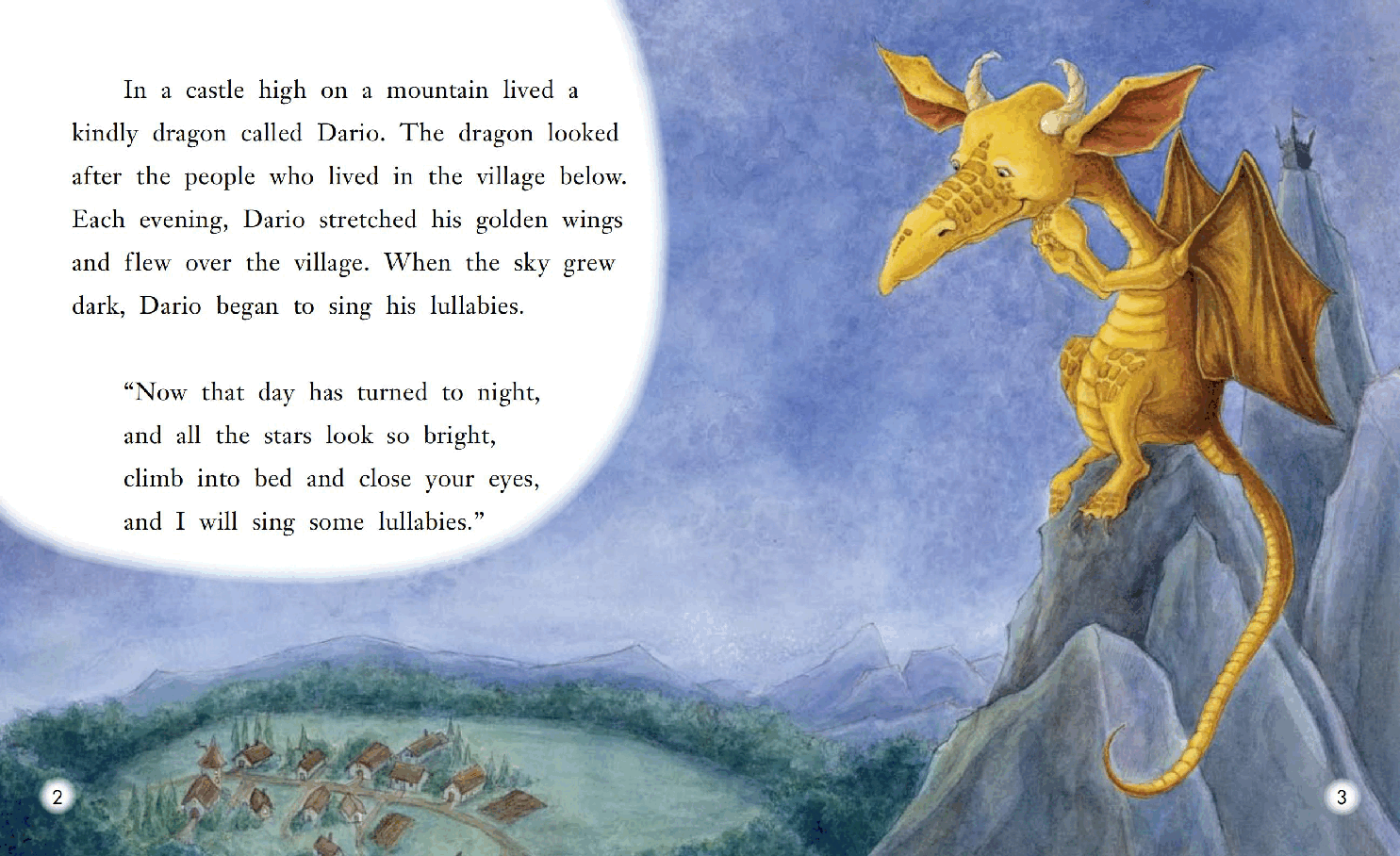 英国海尼曼G2级英语启蒙绘本109 A Dragon's Lullaby.pdf,第4页预览