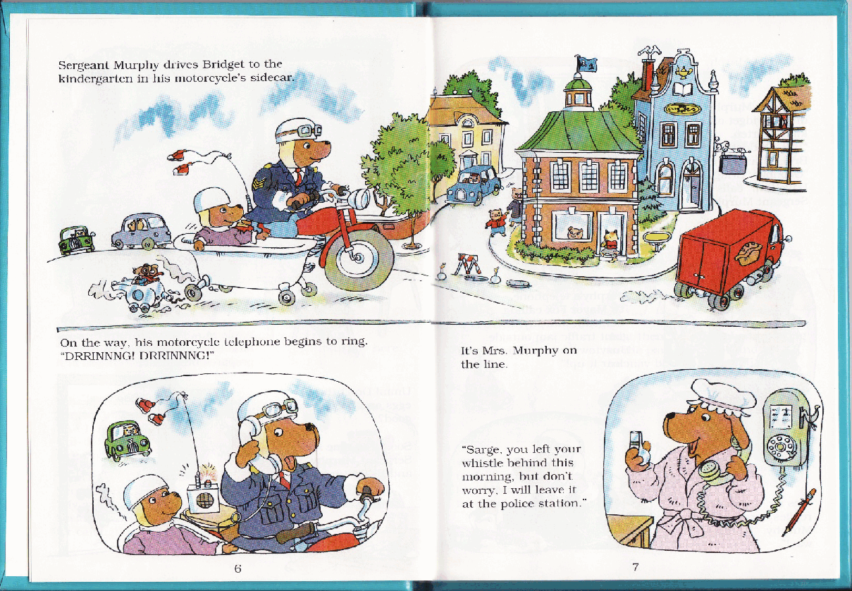 高清彩绘英文原版绘本Richard.Scarry - Sergeant.Murphys.Busy.Day.pdf,第4页预览